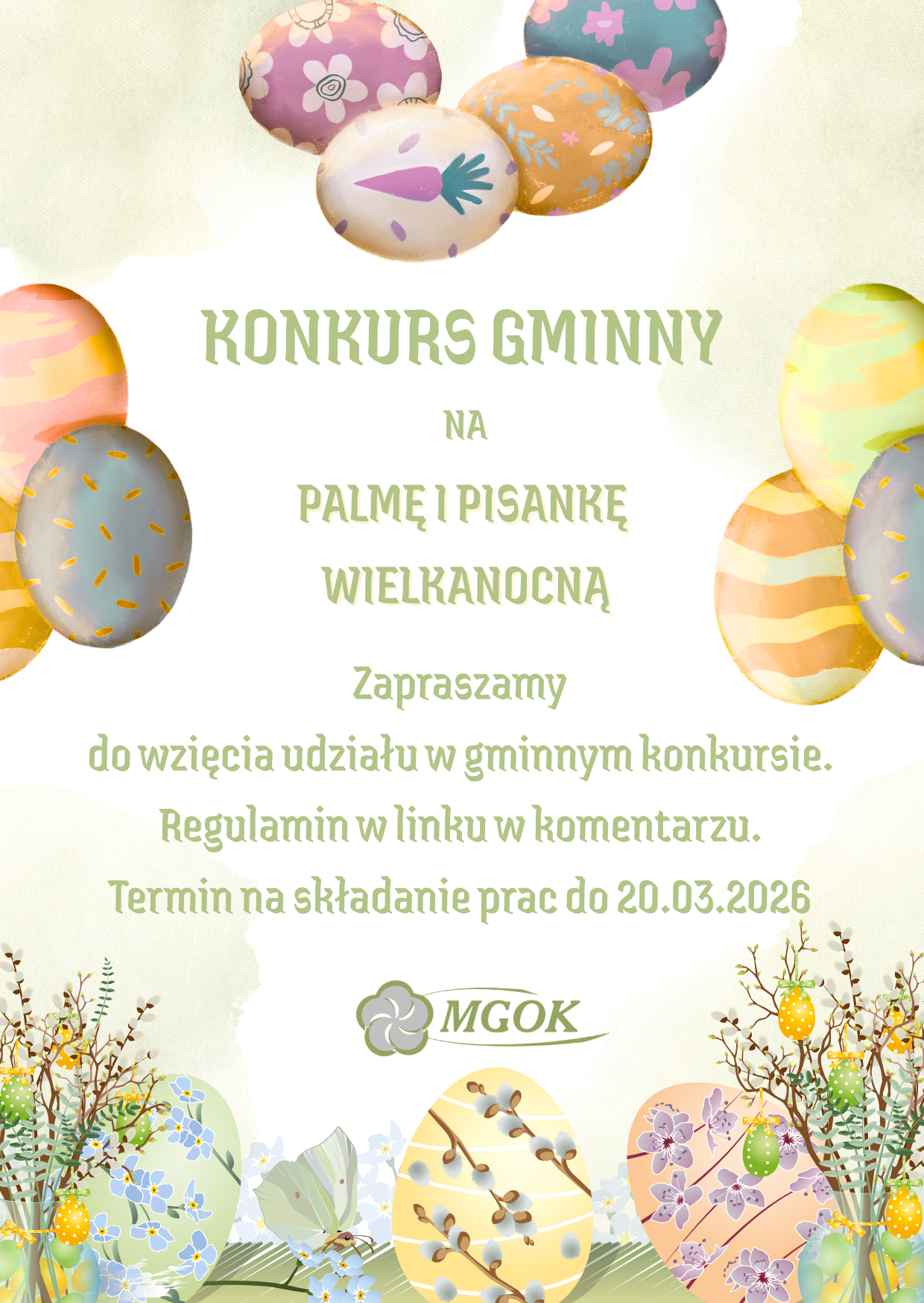 Gminny Konkurs na palmę i pisankę wielkanocną